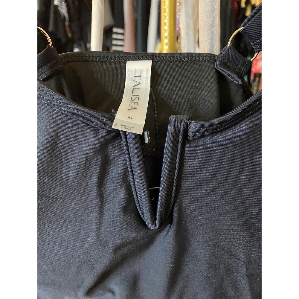Talisea Black Swimsuit Set Tankini and Shorts Womens Size Medium Black - Picture 2 of 6